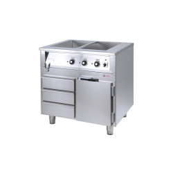 Värmeri/vattenbad med kombinerat värmeskåp/draglåda D1170