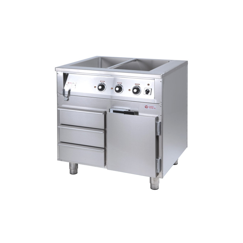 Värmeri/vattenbad med kombinerat värmeskåp/draglåda D1170